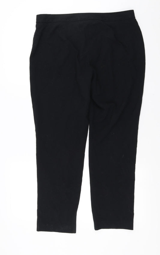 Womens UK Size 14 Marks and Spencer Regular Fit  Black Trousers