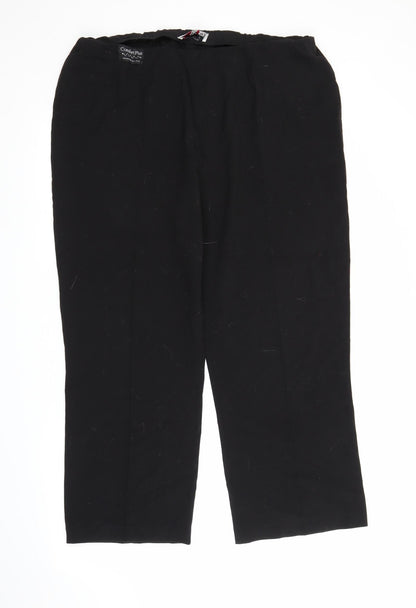 Wilkies Womens Black   Capri Trousers Size 18 L26 in