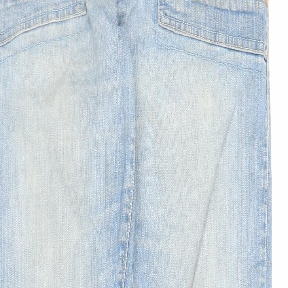 Womens UK Size M Preworn Regular Fit Straight Blue Jeans