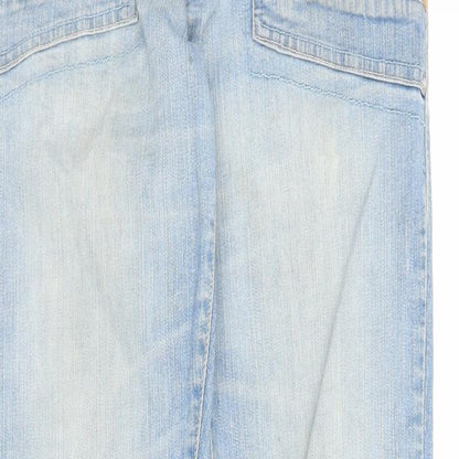 Womens UK Size M Preworn Regular Fit Straight Blue Jeans