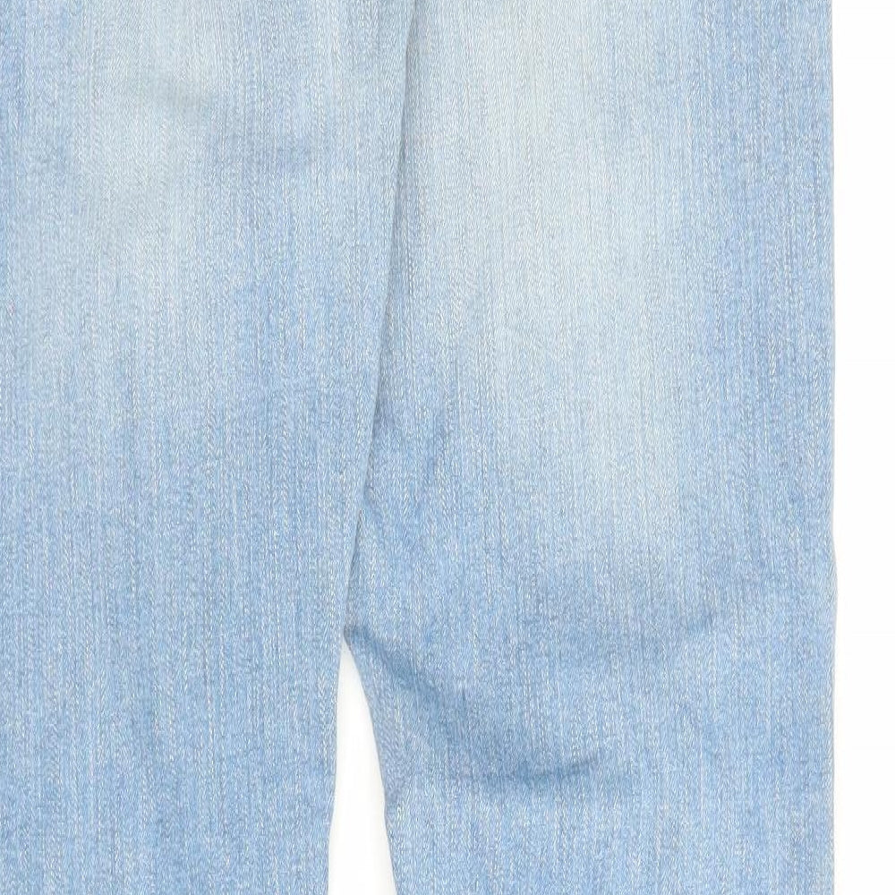 Womens UK Size M Preworn Regular Fit Straight Blue Jeans