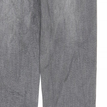 Never Denim Mens Grey  Denim Skinny Jeans Size 27 in L31 in