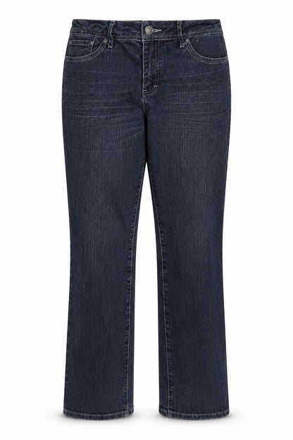Womens UK Size 40 in Multiblu Regular Fit Straight Blue Jeans