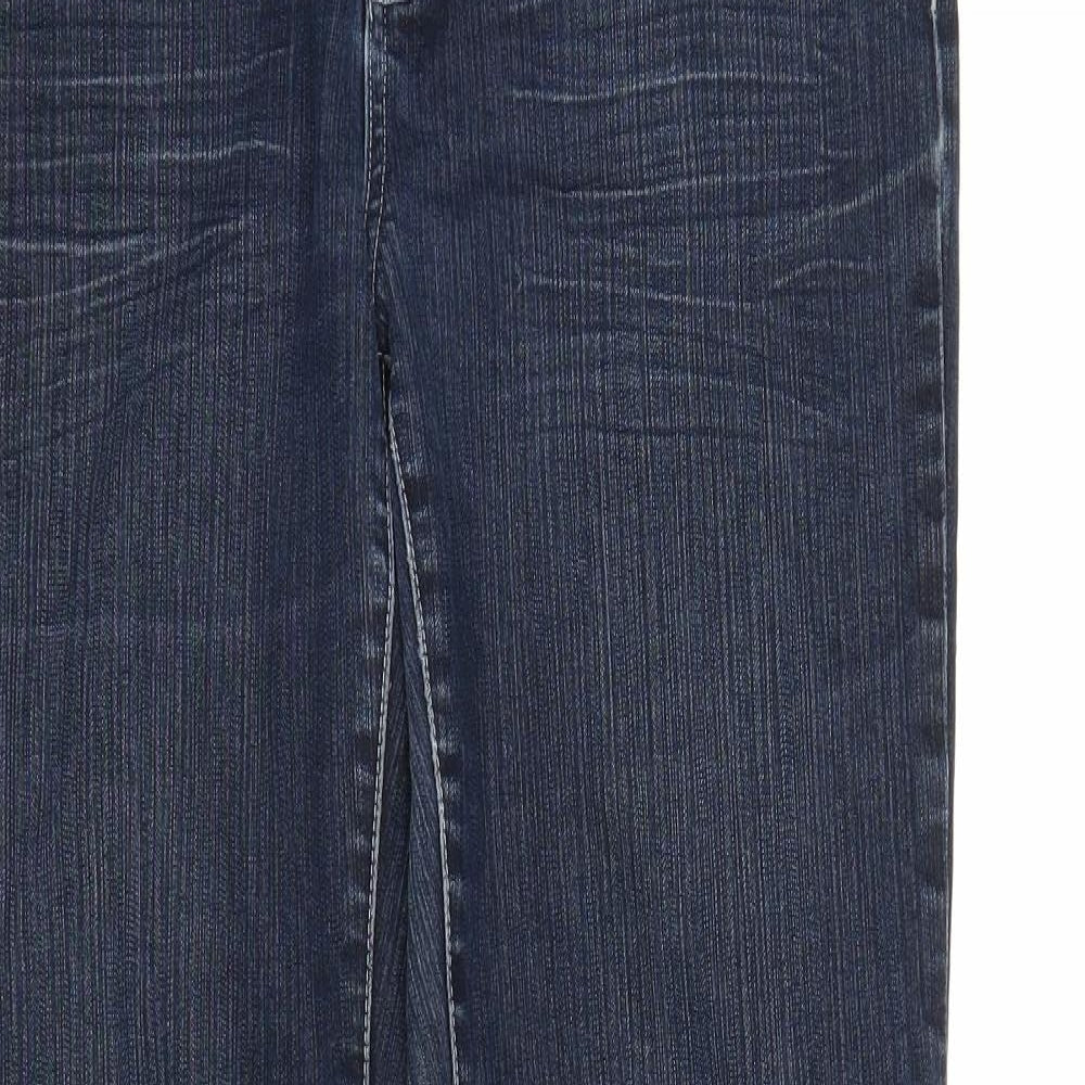 Womens UK Size 40 in Multiblu Regular Fit Straight Blue Jeans
