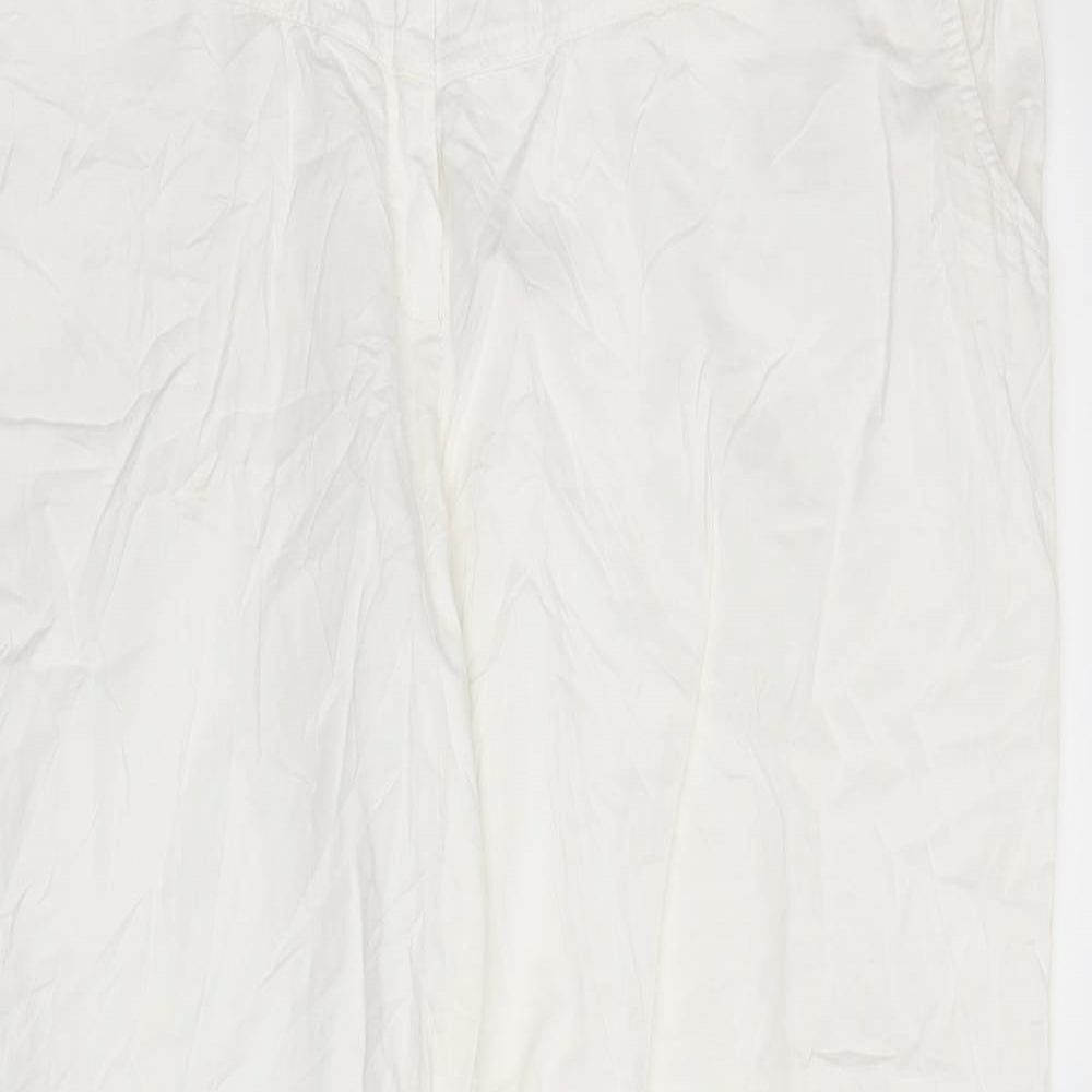 Claudia Gil Womens White   Capri Trousers Size 28 L27 in