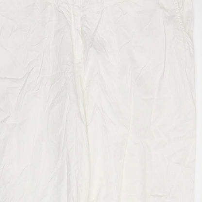 Claudia Gil Womens White   Capri Trousers Size 28 L27 in