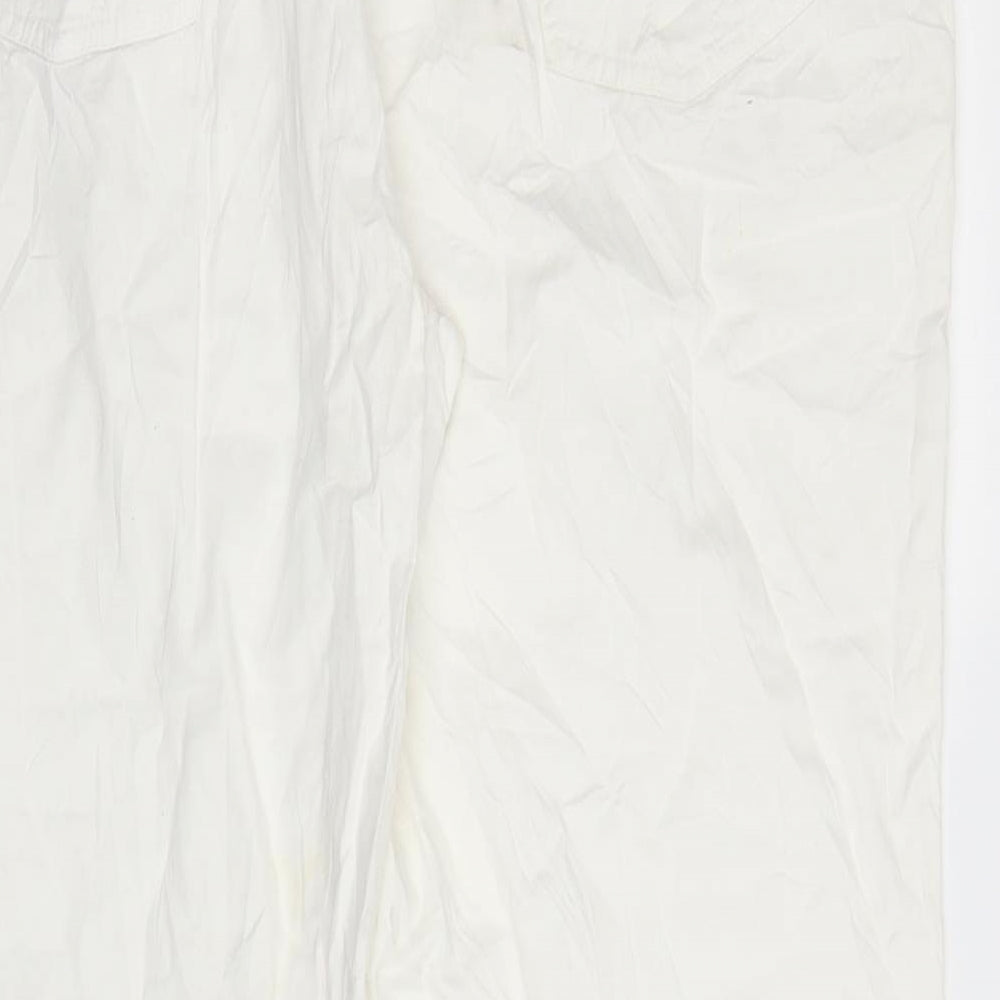 Claudia Gil Womens White   Capri Trousers Size 28 L27 in