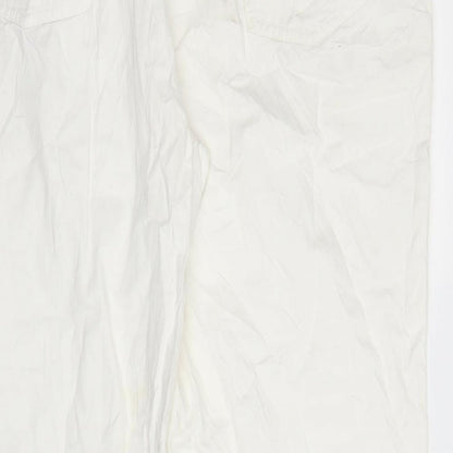 Claudia Gil Womens White   Capri Trousers Size 28 L27 in