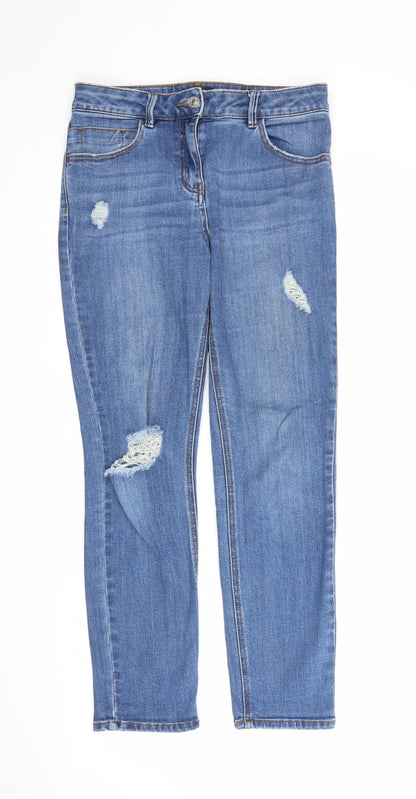 Matalan Womens Blue  Denim Straight Jeans Size 10 L26 in