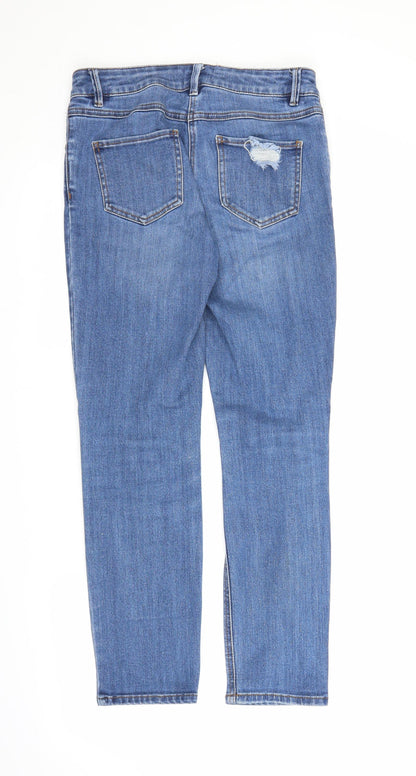 Matalan Womens Blue  Denim Straight Jeans Size 10 L26 in