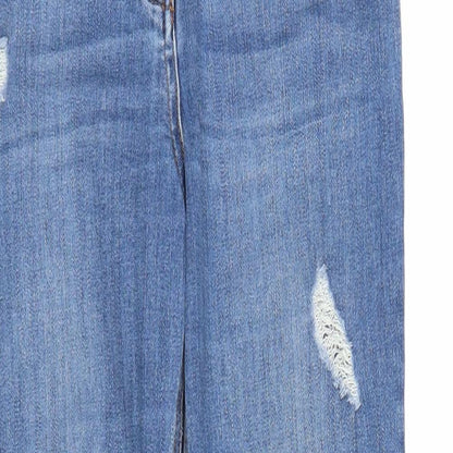 Matalan Womens Blue  Denim Straight Jeans Size 10 L26 in