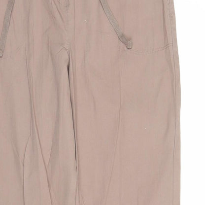 Womens UK Size 12 Classics Regular Fit  Brown Trousers