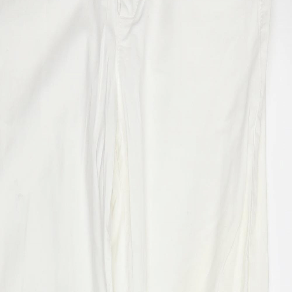Mac Womens White   Pedal Pusher Trousers Size M L26 in