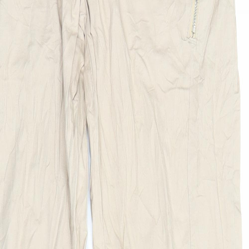 Chillin Womens Beige   Trousers  Size M L28 in
