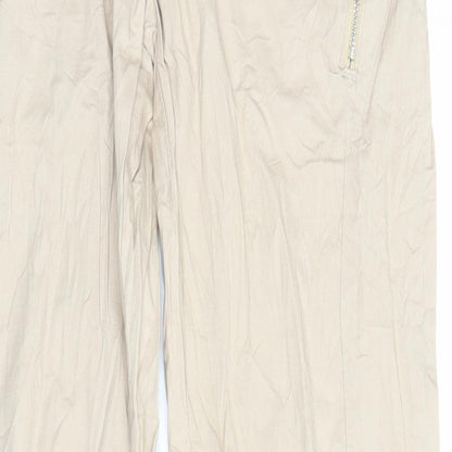 Chillin Womens Beige   Trousers  Size M L28 in
