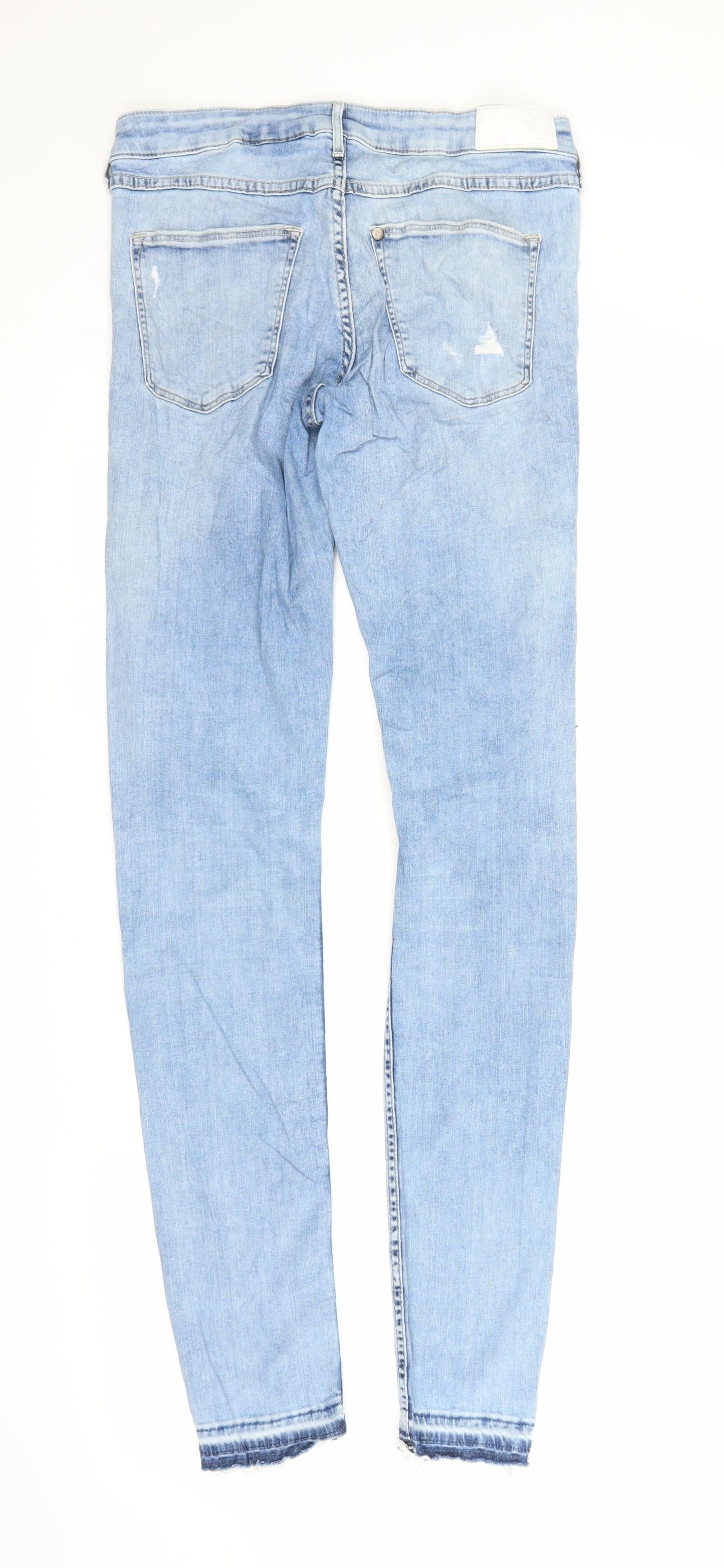 &Denim Womens Blue  Denim Skinny Jeans Size 28 in L32 in