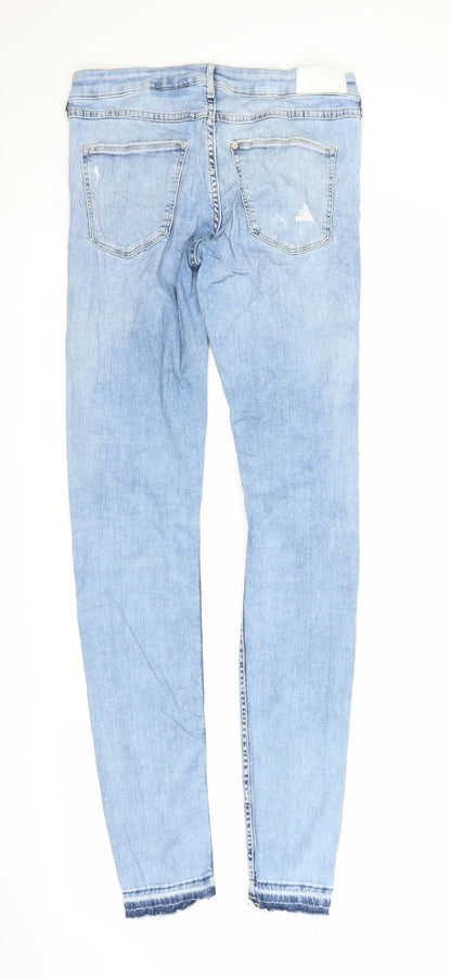 &Denim Womens Blue  Denim Skinny Jeans Size 28 in L32 in
