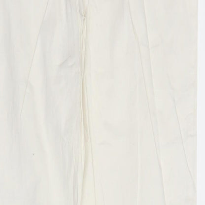 M&S Womens White   Trousers  Size 12 L30 in