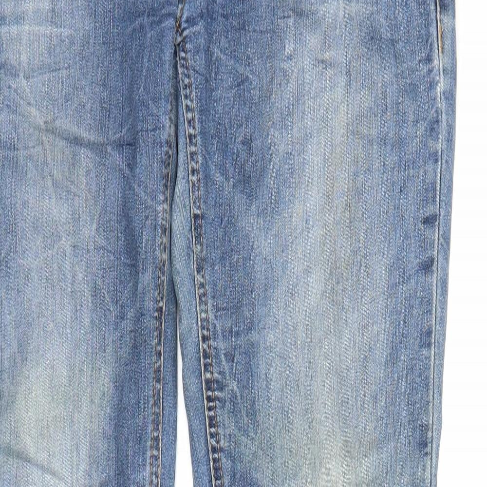 Mens UK Size 29 in Skin Regular Fit Straight Blue Jeans