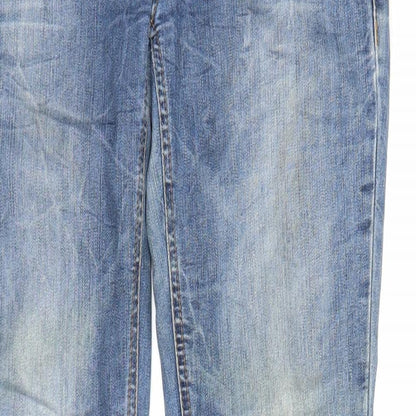 Mens UK Size 29 in Skin Regular Fit Straight Blue Jeans
