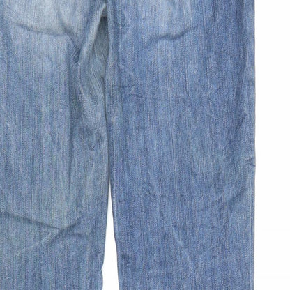 Mens UK Size 29 in Skin Regular Fit Straight Blue Jeans