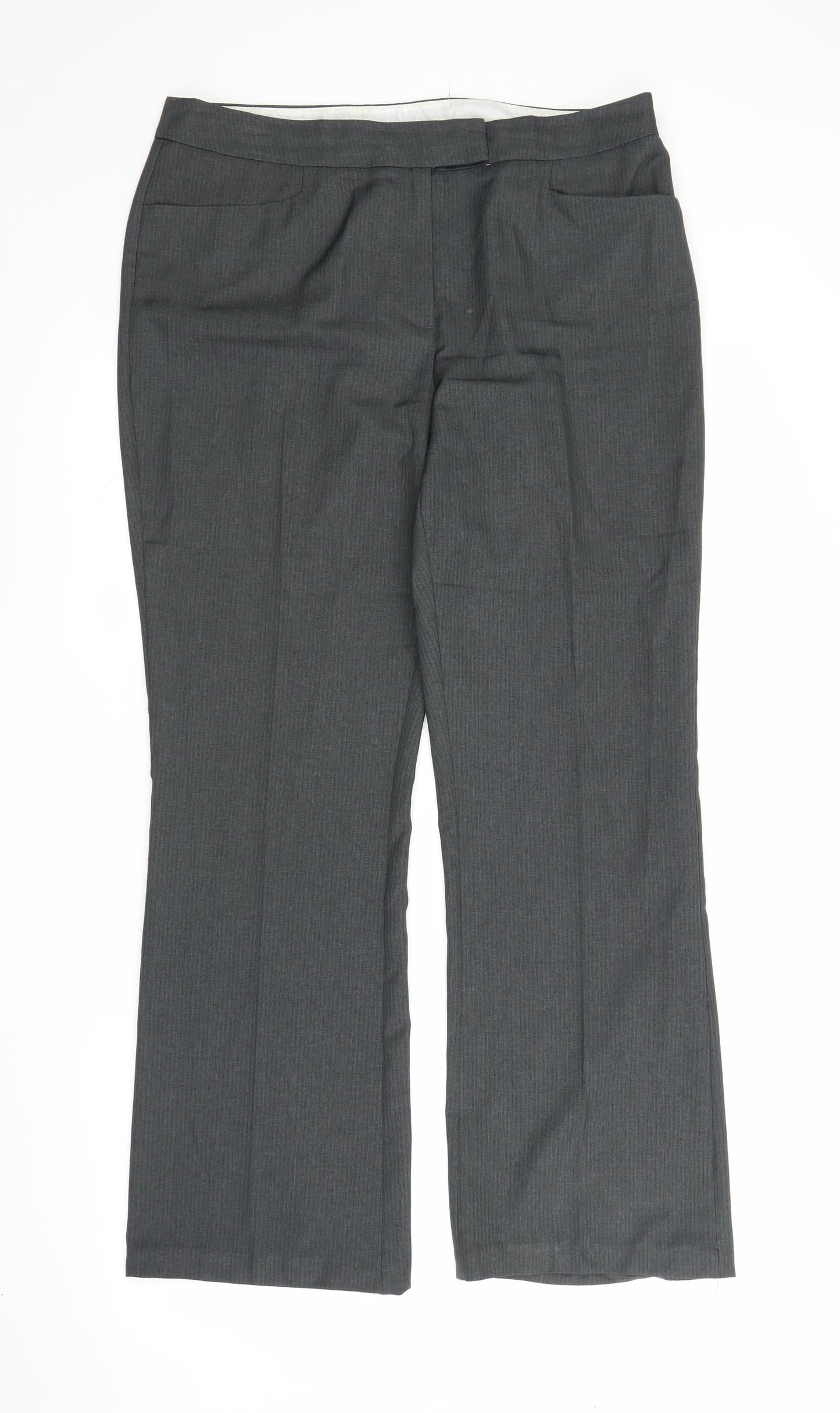 TU Womens Grey   Trousers  Size 14 L29 in