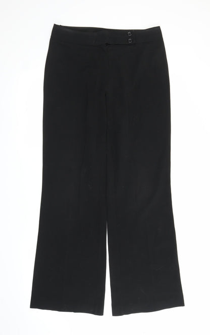 M&S Womens Black   Trousers  Size 10 L29 in