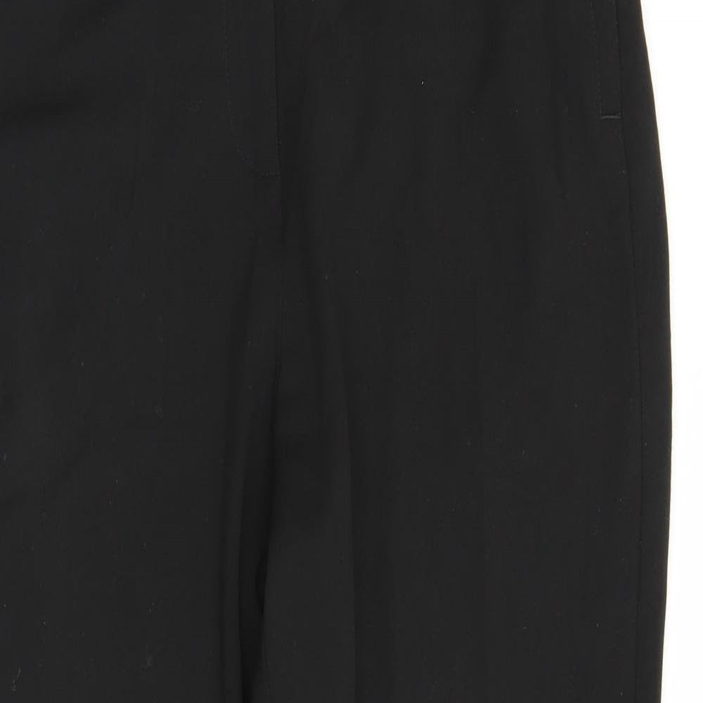 Womens UK Size M Preworn Regular Fit  Black Trousers
