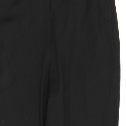 Womens UK Size M Preworn Regular Fit  Black Trousers