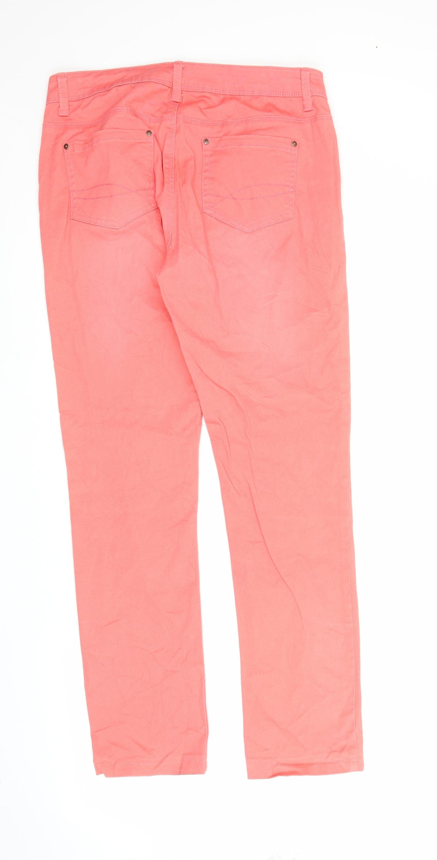 TCM Womens Pink  Denim Straight Jeans Size 10 L27 in