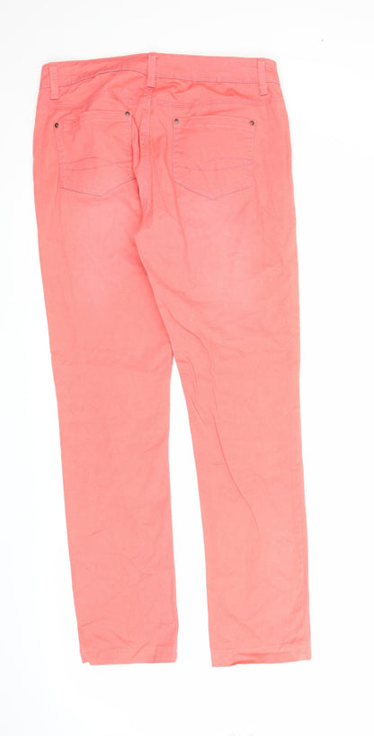 TCM Womens Pink  Denim Straight Jeans Size 10 L27 in