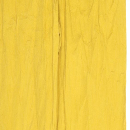 Womens UK Size S Preworn Regular Fit Chino Yellow Trousers