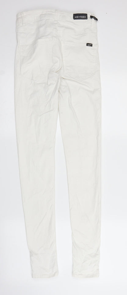 Now and Then Womens White  Denim Skinny Jeans Size M L31 in