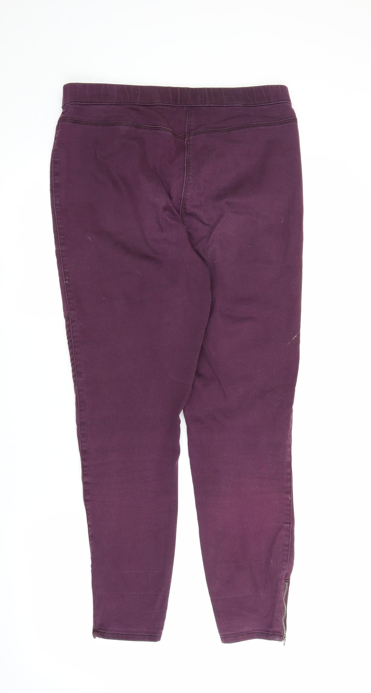 Womens UK Size 12 Papaya Regular Fit Jegging Purple Jeans