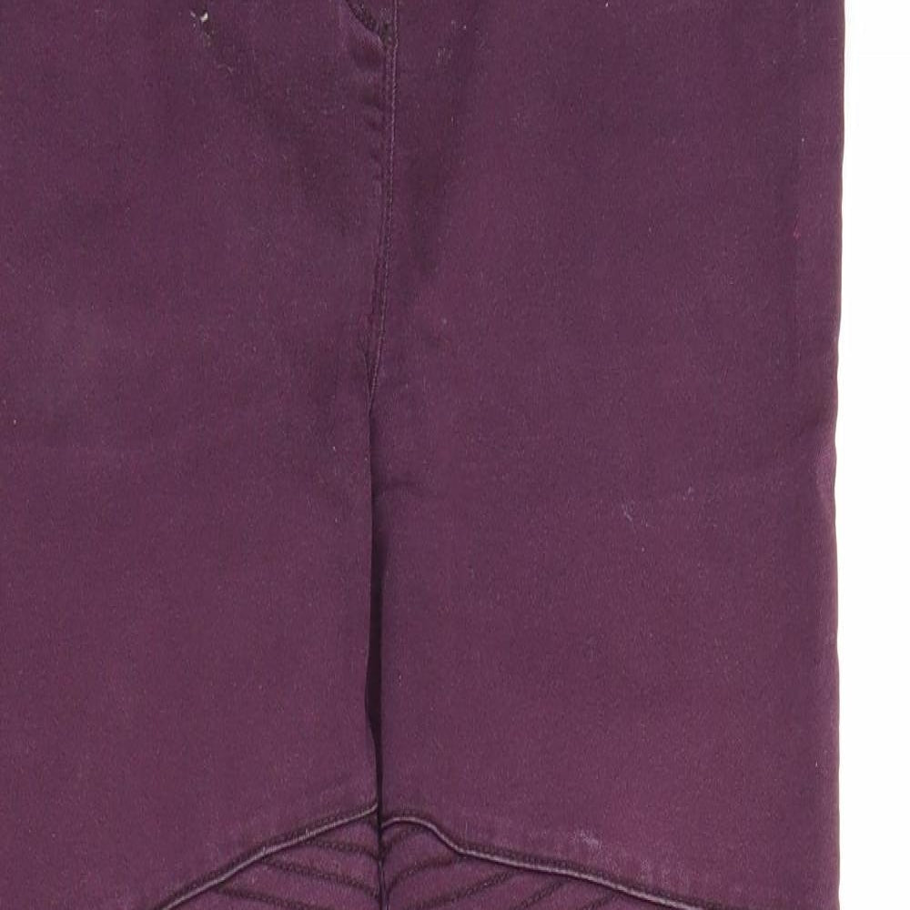 Womens UK Size 12 Papaya Regular Fit Jegging Purple Jeans