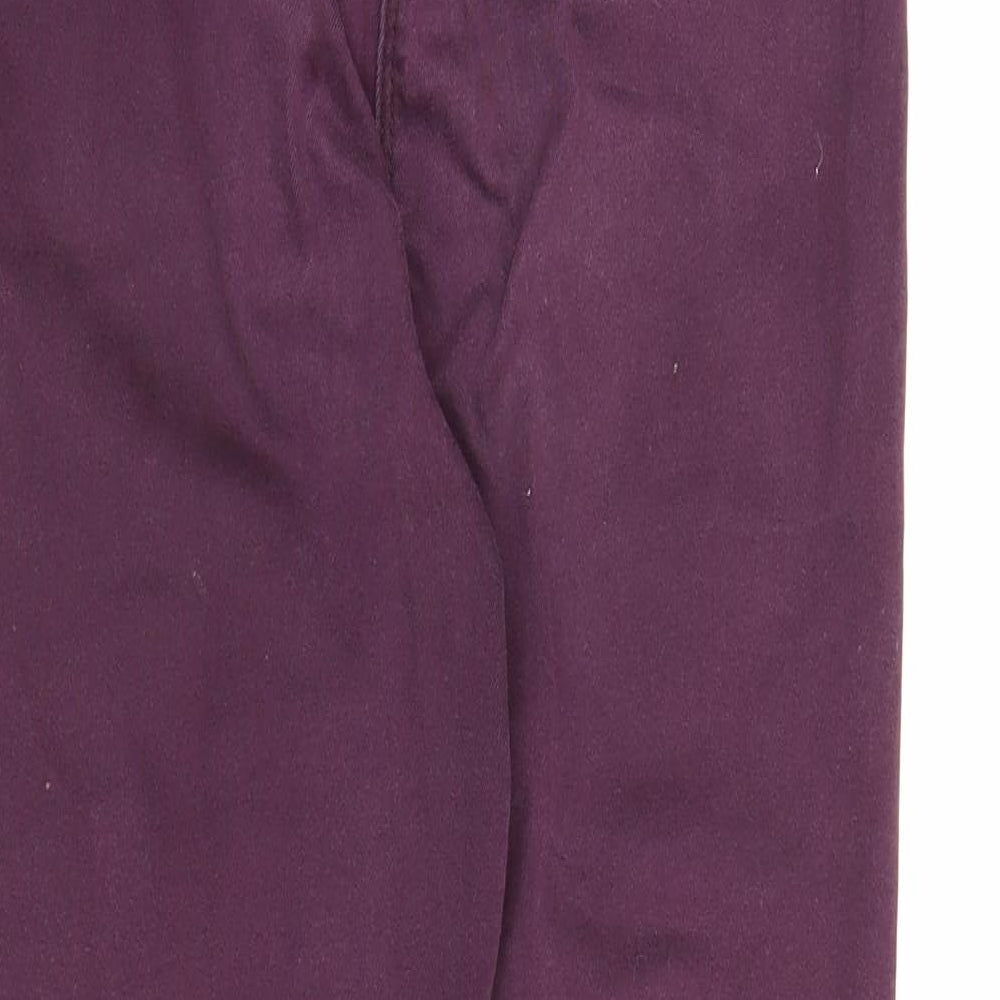 Womens UK Size 12 Papaya Regular Fit Jegging Purple Jeans