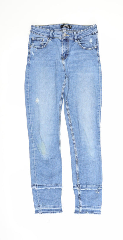Womens UK Size 6 Sinsay Regular Fit Boyfriend Blue Jeans