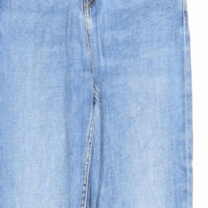 Womens UK Size 6 Sinsay Regular Fit Boyfriend Blue Jeans