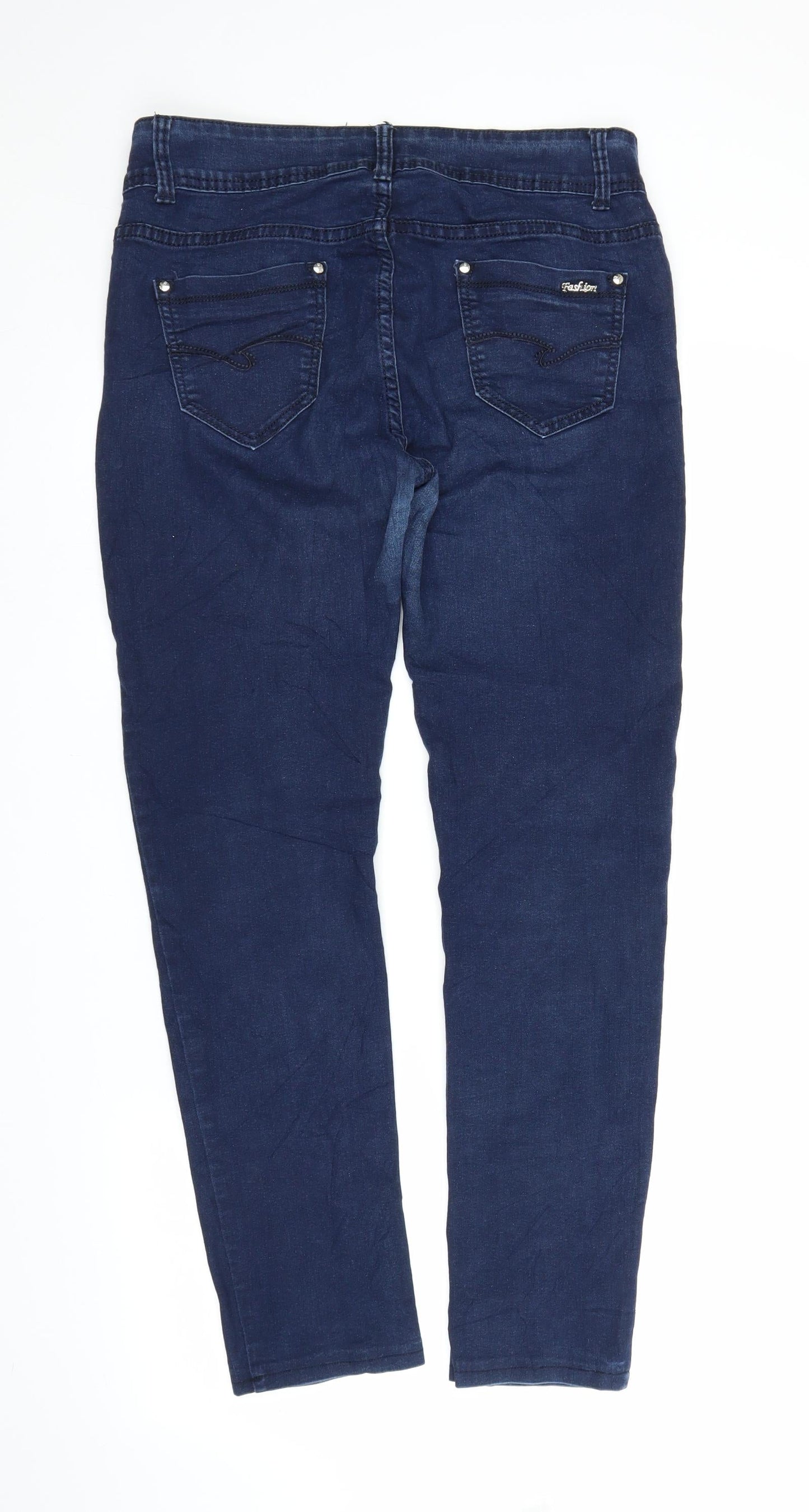 Slolo Womens Blue  Denim Jegging Jeans Size M L27 in
