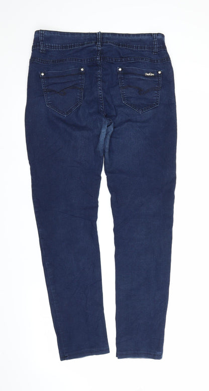 Slolo Womens Blue  Denim Jegging Jeans Size M L27 in