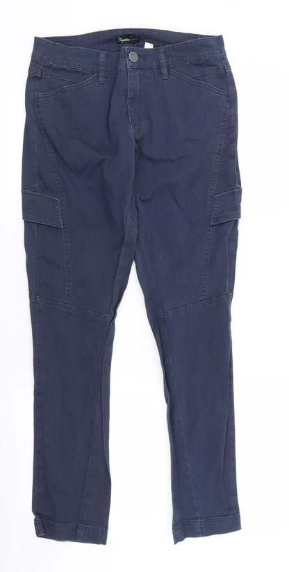 supplies Womens Blue   Trousers  Size 6 L28 in