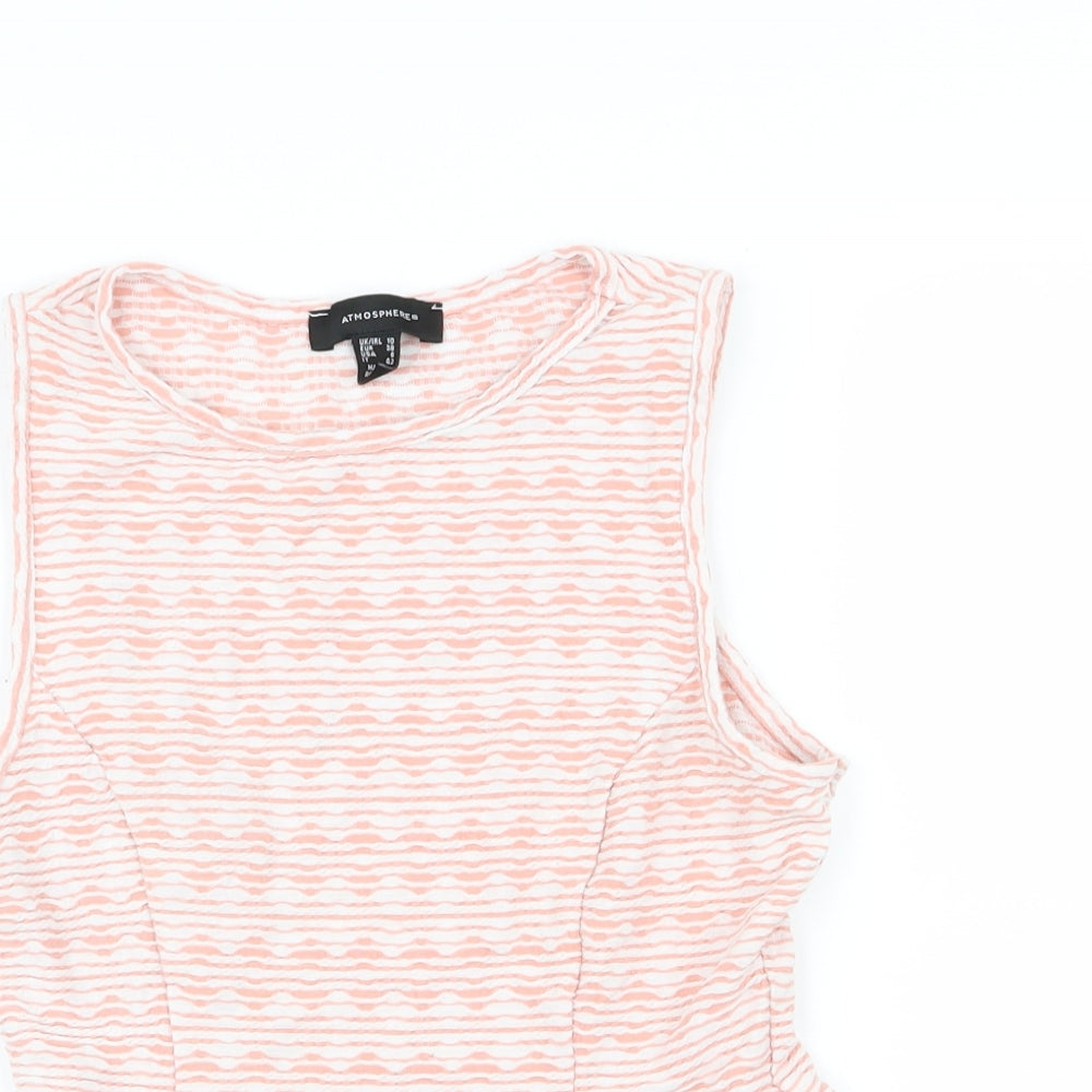 Primark Womens Pink Geometric  Basic Tank Size 10