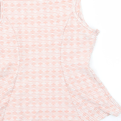 Primark Womens Pink Geometric  Basic Tank Size 10