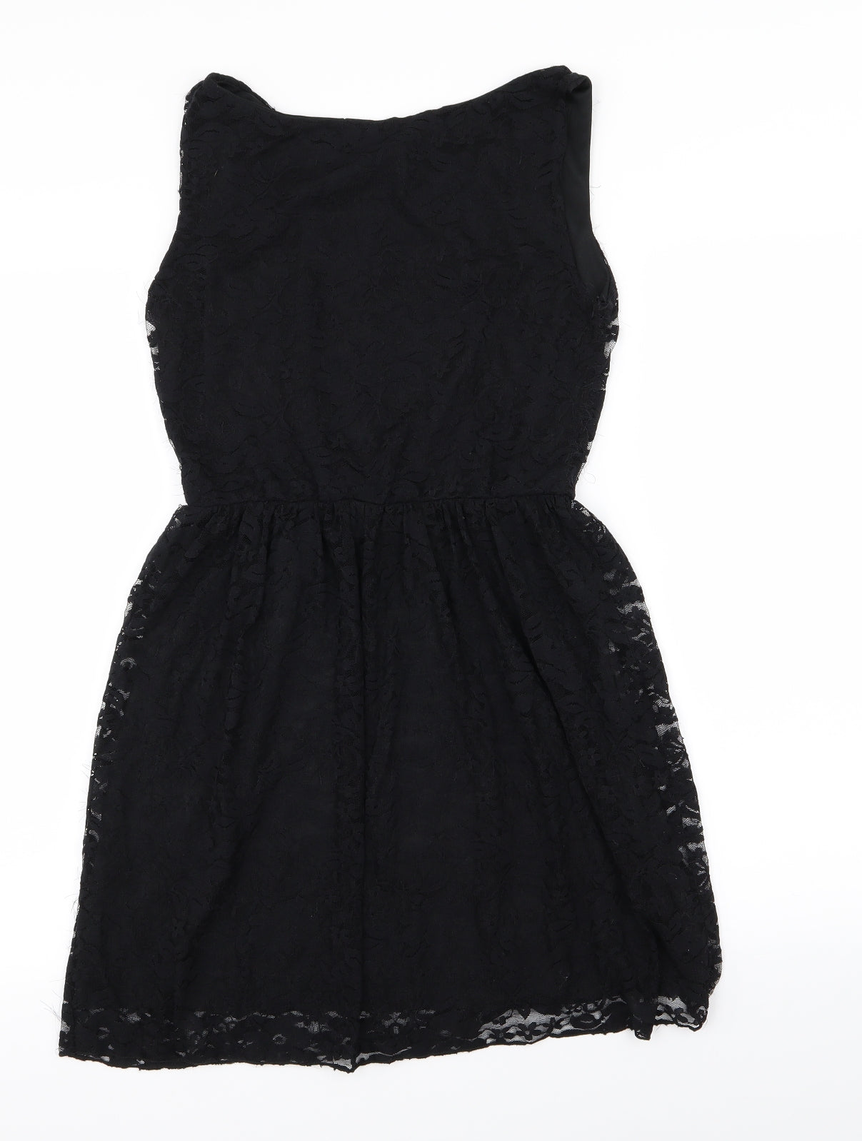 Instyle Womens Black Floral  Fit & Flare  Size M