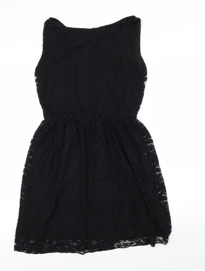 Instyle Womens Black Floral  Fit & Flare  Size M