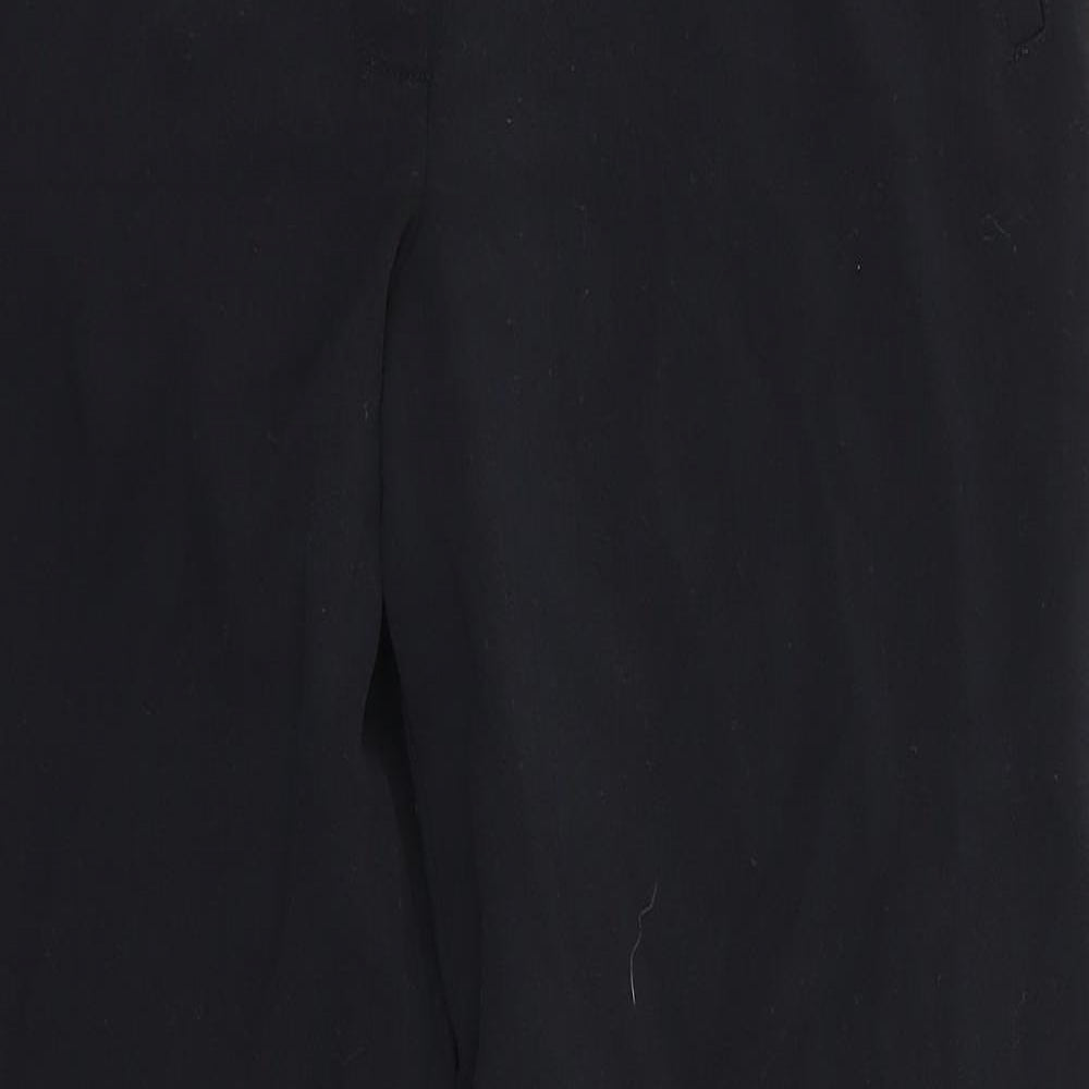 m&s Womens Black   Trousers  Size 10 L28 in
