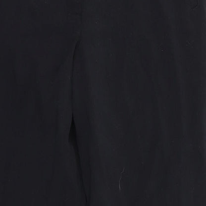 m&s Womens Black   Trousers  Size 10 L28 in