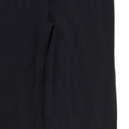 m&s Womens Black   Trousers  Size 10 L28 in