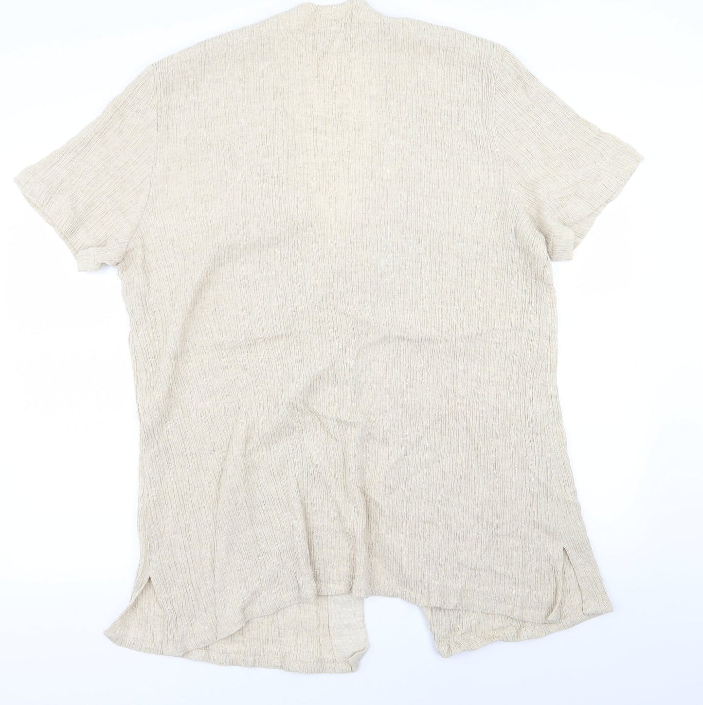 AWOMOLE Womens Beige   Basic T-Shirt Size L