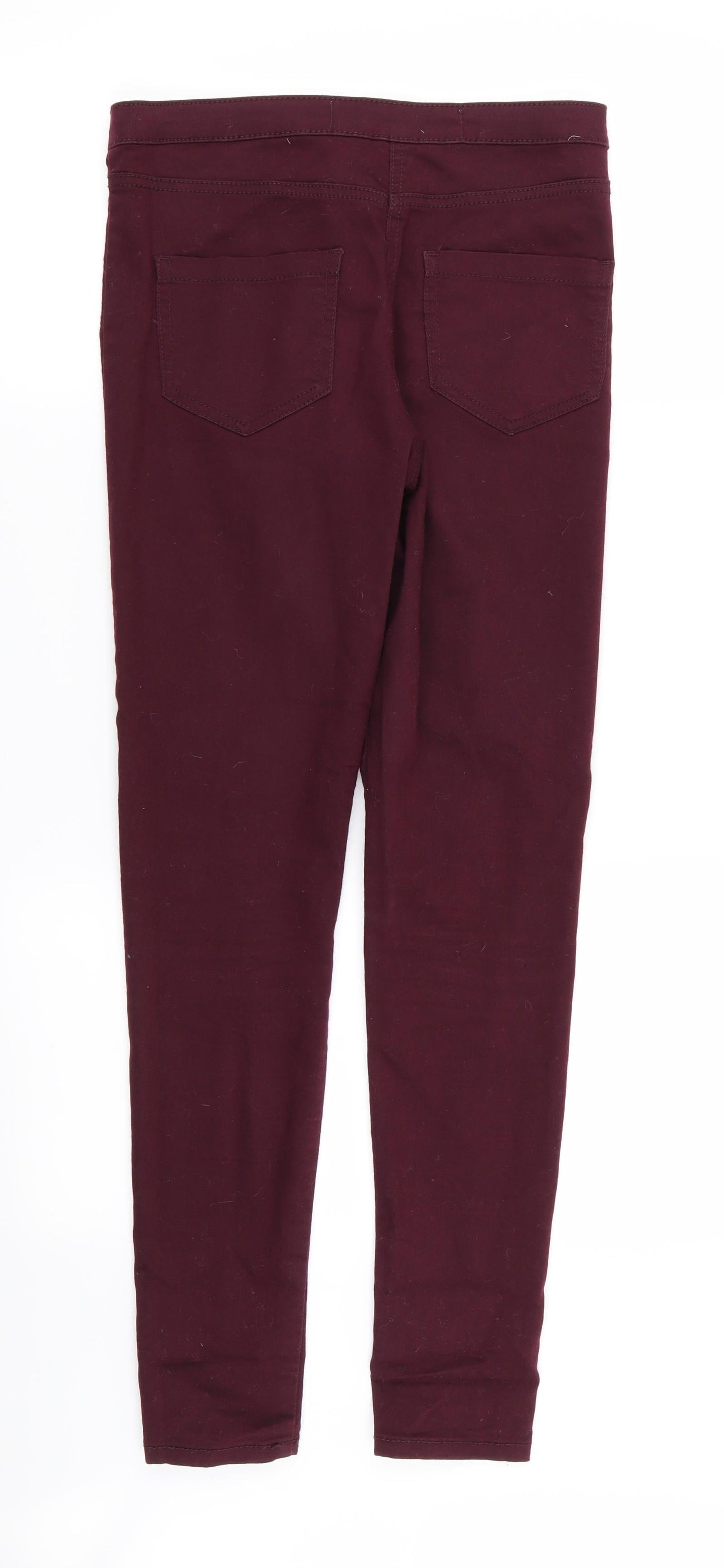 Womens UK Size 8 DENIM AND CO Regular Fit Skinny Red Jeans